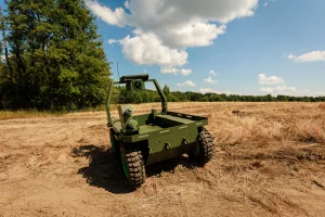 UGV Voron with the Pavuk net launcher