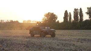 A vehicle equipped with Ukraine’s Kaban remote-control system.