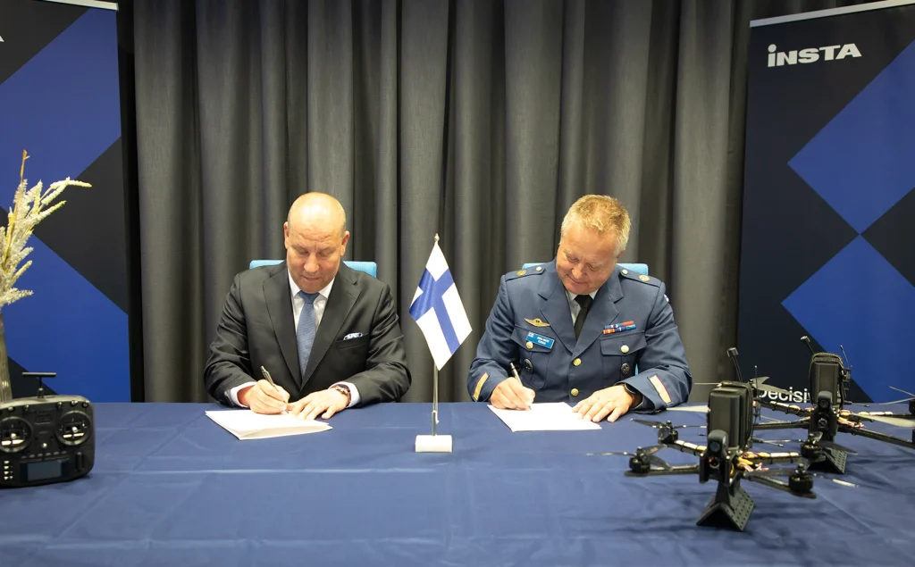 Signing of the agreement.