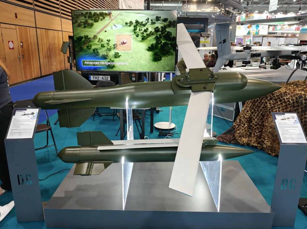 Ukrainian "Vyrivnyuvach" guided aerial bomb at the Eurosatory-2026 international exhibition in Paris