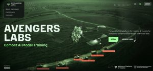 Avengers Labs website screenshot