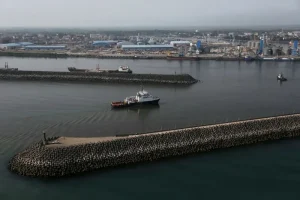 Russia has reportedly delivered weapons parts to Iran via its port on the Caspian Sea.