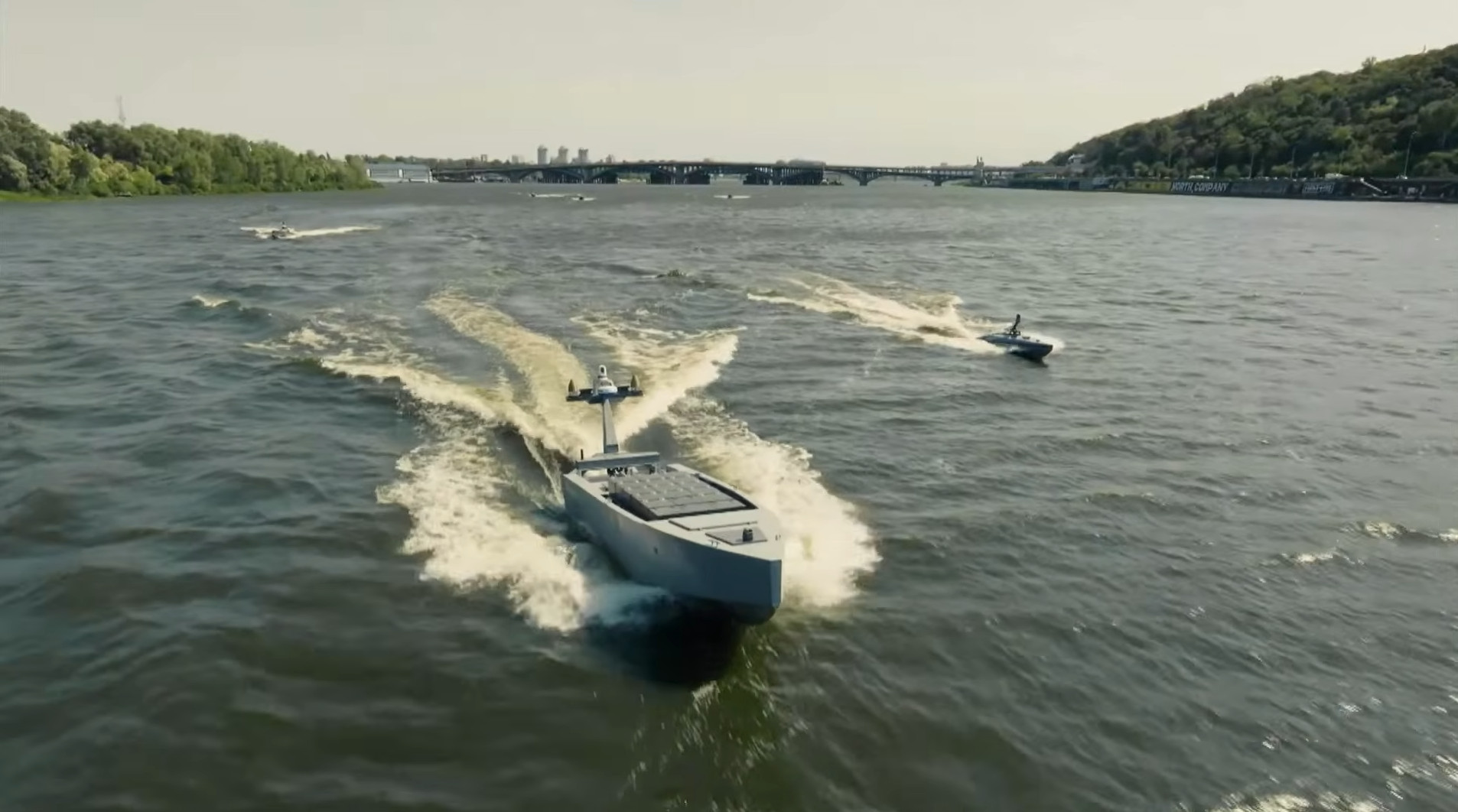 Maritime drone MV11 during the parade on Independence Day of Ukraine