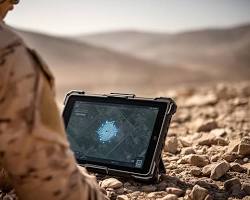 Alpha tactical forearm AI display prototype by Smack Technologies