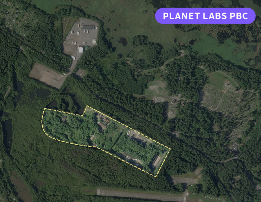 Military base with Bastion missile systems on Planet Lab image. Source: Juha Rissanen / Yle