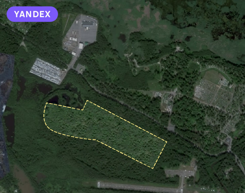 Military base with Bastion missile systems on Yandex Maps. Source: Juha Rissanen / Yle