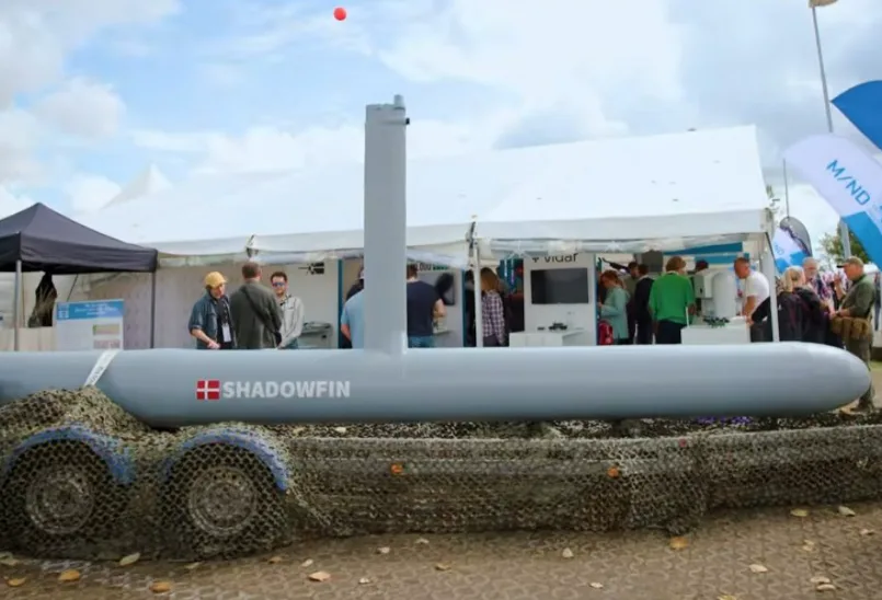 Shadowfin underwater drone at the DALO Industry Days 2026 exhibition in Denmark