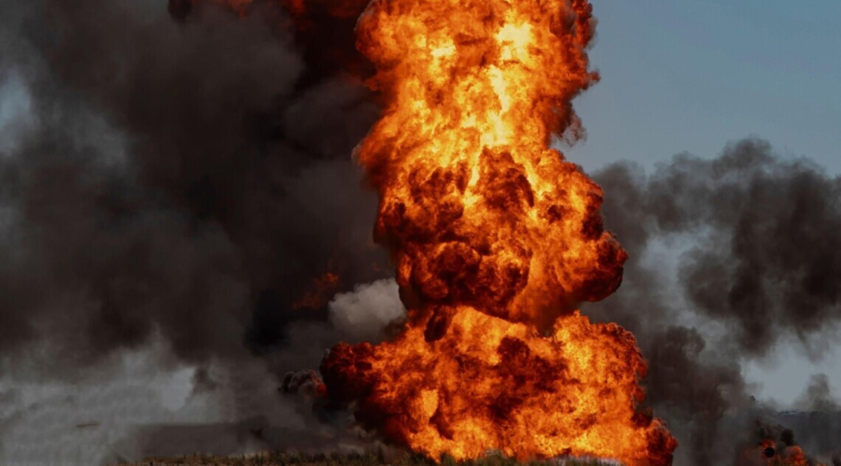 Fire at oil terminal in Ust-Luga