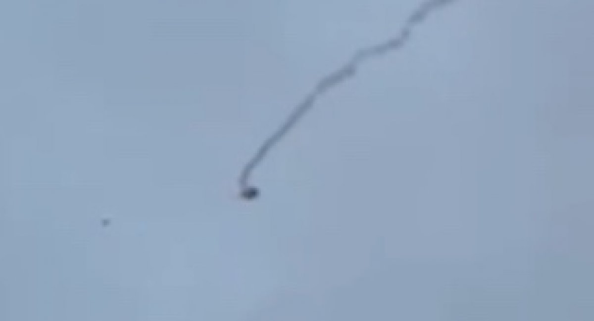 The destruction of russian Shahed drone