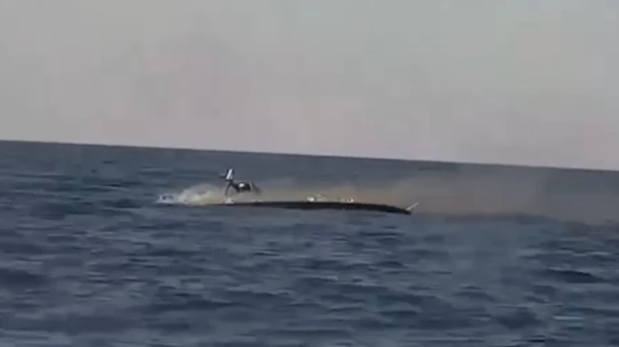 Ukrainian forces have used a naval drone to destroy a Russian unmanned surface vessel in the Black Sea.