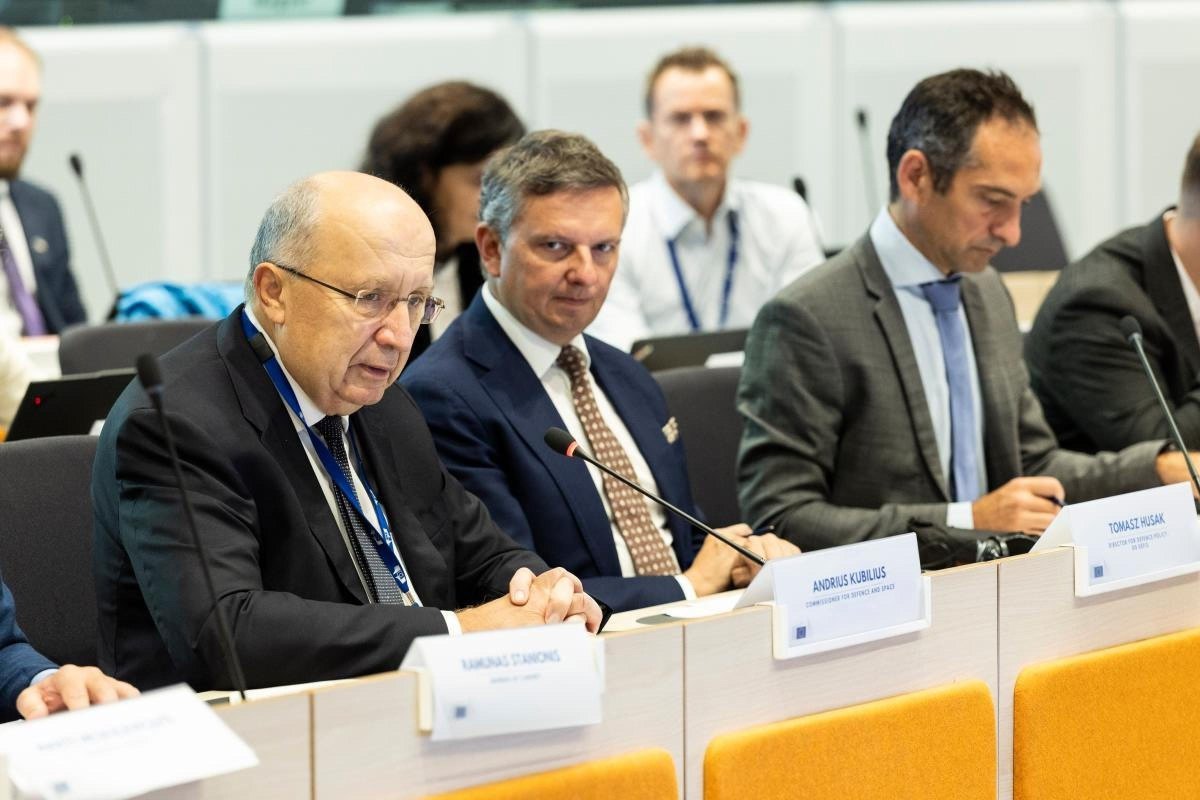 Andrius Kubillus during the Alliance meeting