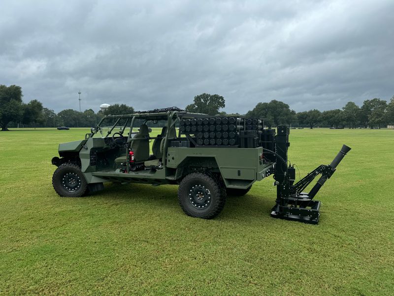 Scorpion light mobile mortar system on ISV-U chassis