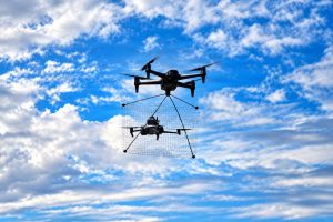 New net-capture quadcopter disables target drones without explosives during U.S. military experiment