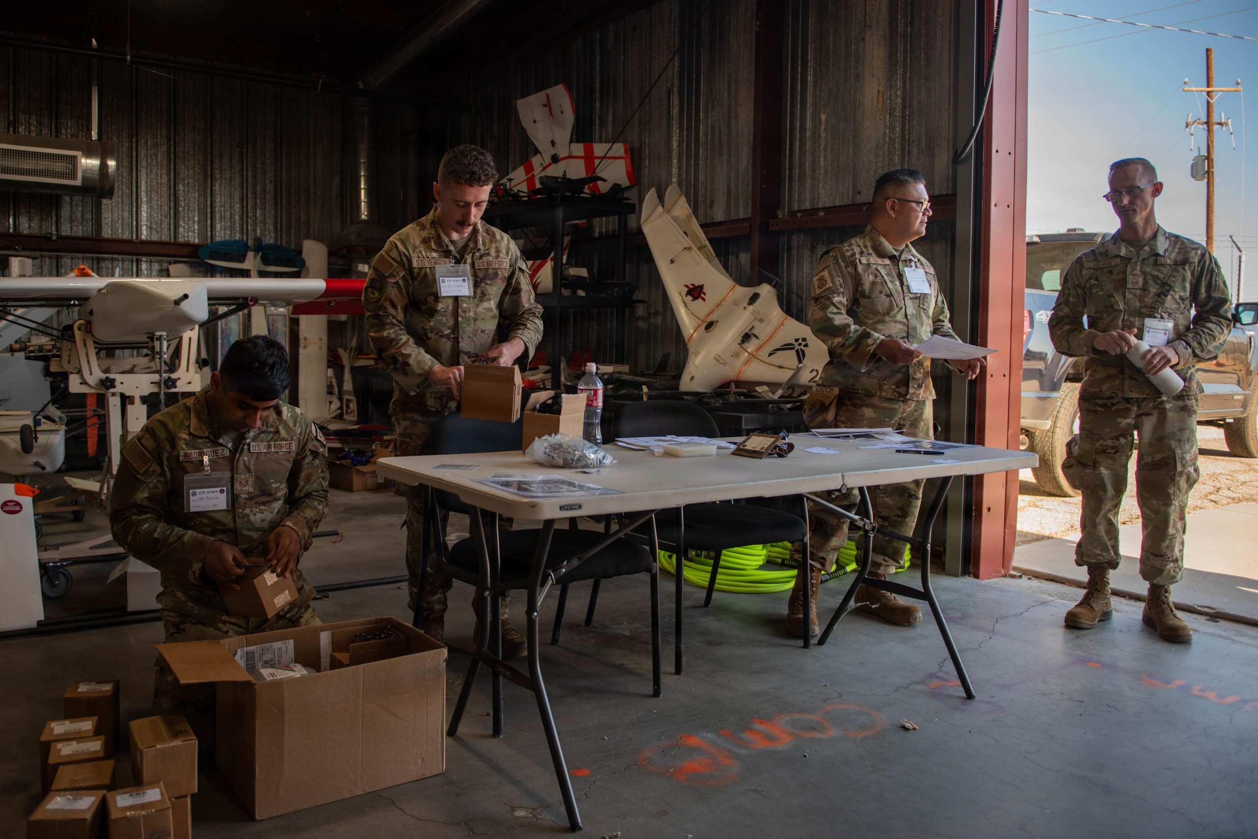 163d Volunteers Help Make Game of Drones 26-3 Possible