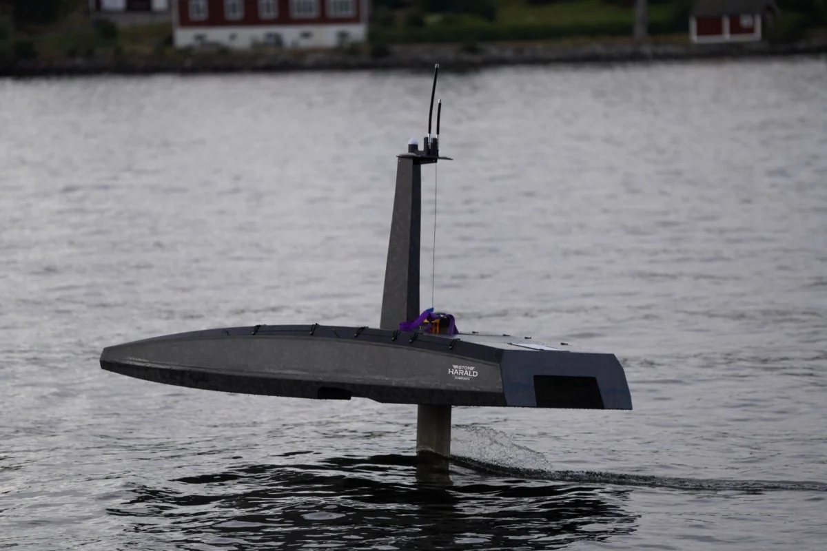 Aston Harald Composite completed the first test flight of its unmanned GhostFoiler hydrofoil vessel in Stockholm