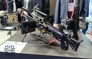 MAKO X1 man-portable counter-drone launcher at the MSPO exhibition in Poland.