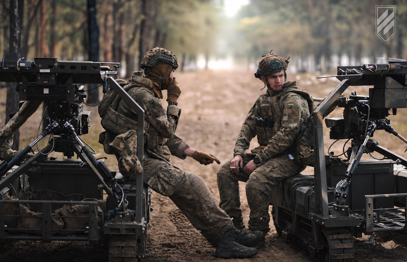 Ukrainian military use UGVs to clear roads during an offensive operation in Donetsk region