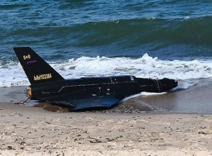 Russian drone on the Polish coast.