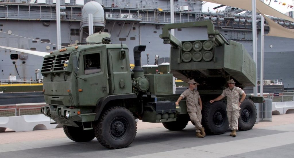 HIMARS on an armored truck chassis