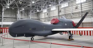 A Global Hawk, long-distance surveillance drone of the Japan Air Self-Defense Force