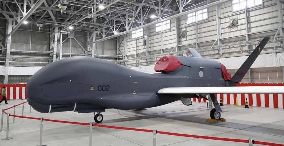 A Global Hawk, long-distance surveillance drone of the Japan Air Self-Defense Force