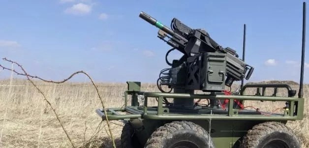 Ukrainian ground combat drones with grenade launchers attacked Russian positions