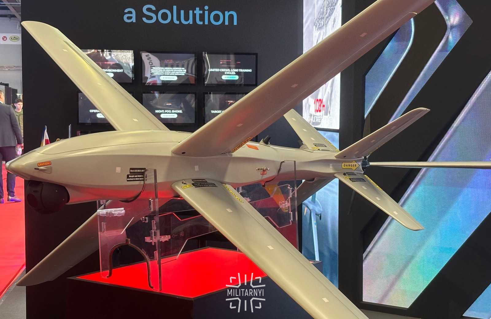 RAM-2X strike drone at the MSPO 2026 exhibition. September 8, 2026.