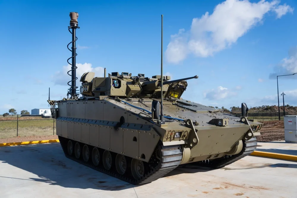 HDA’s AS21 Redback Infantry Fighting Vehicle used in the joint development activity.