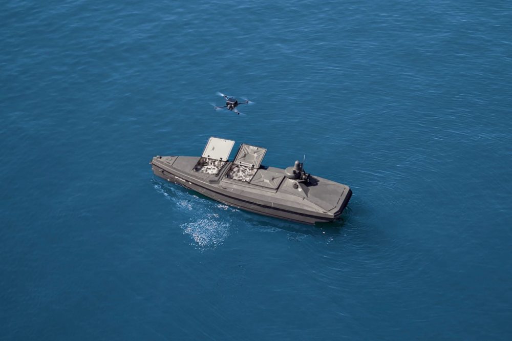 Nemesis SeaStrike UAV launched from the MV7. September 2026